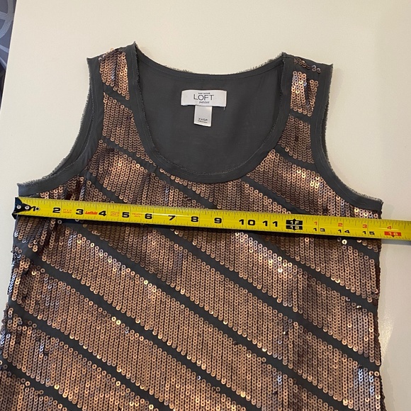 LOFT Sequin Top - Sz XXSP - Picture 6 of 12